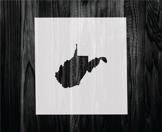 West Virginia stencil, Mylar reusable stencil, Stencil, FAST SHIPPING