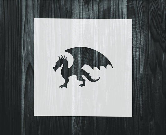 Dragon Stencil, Mylar reusable stencil, Stencil, FAST SHIPPING