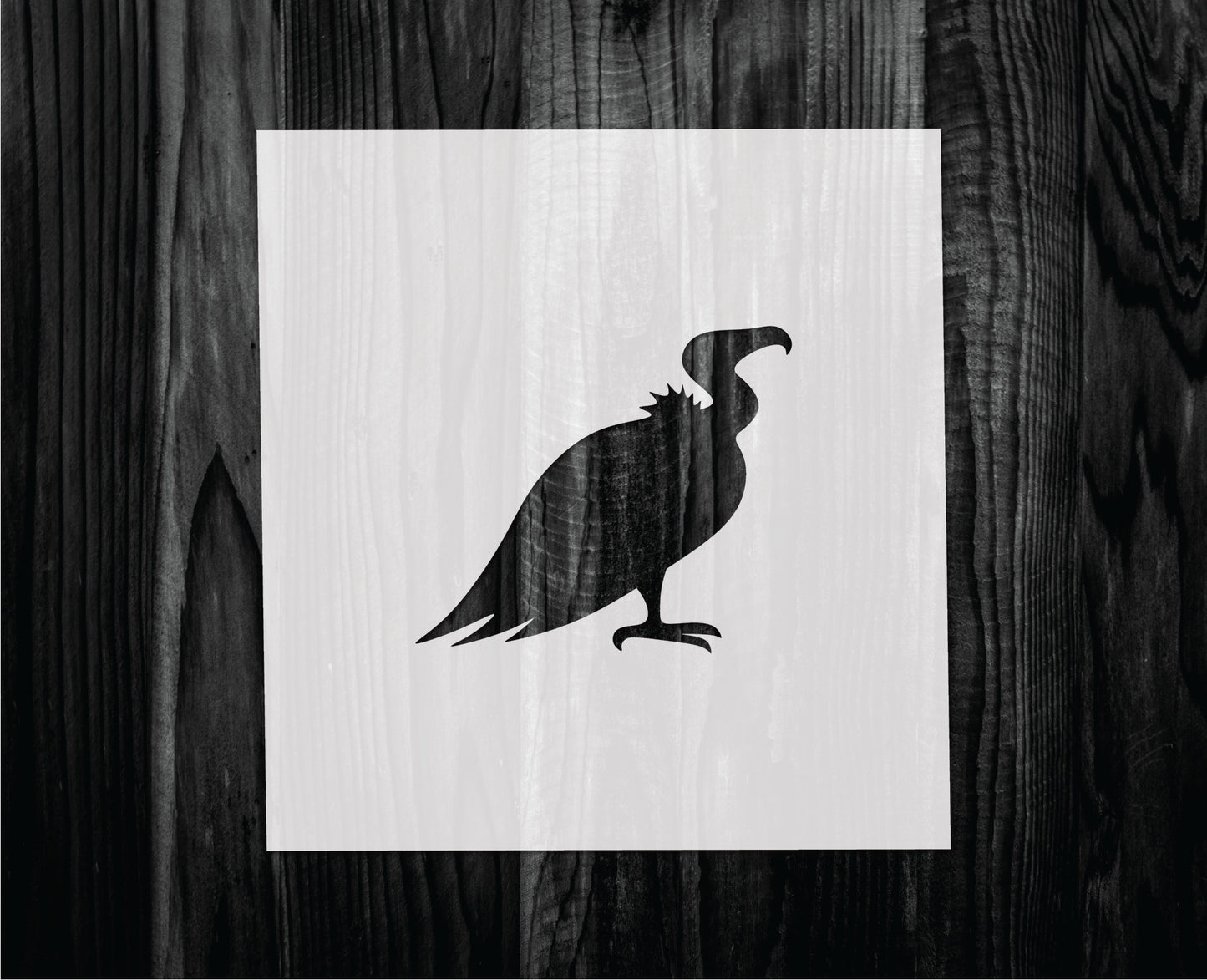 Vulture stencil, Mylar reusable stencil, Stencil, FAST SHIPPING