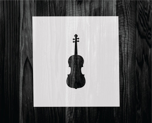 Violin stencil, Mylar reusable stencil, Stencil, FAST SHIPPING