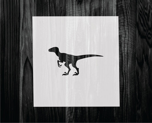 Velociraptor stencil, Mylar reusable stencil, Stencil, FAST SHIPPING