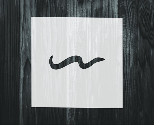 Eel Stencil, Mylar reusable stencil, Stencil, FAST SHIPPING