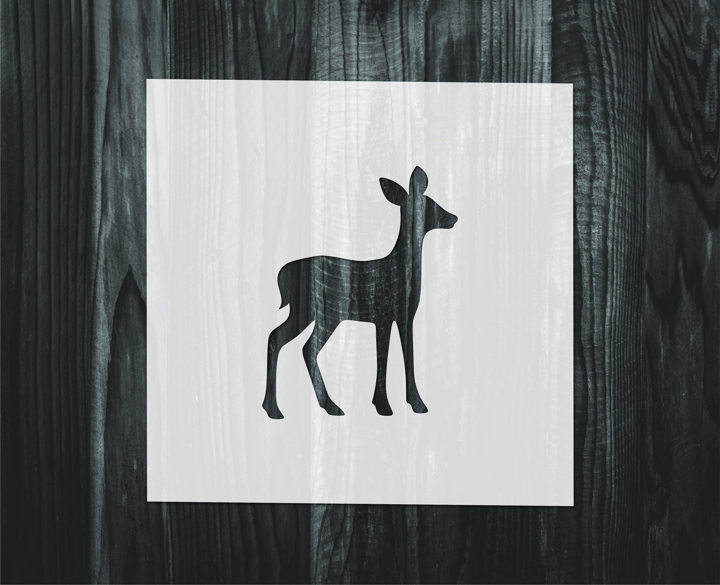 Fawn Stencil, Mylar reusable stencil, Stencil, FAST SHIPPING