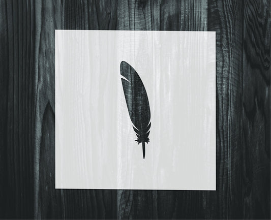 Feather Stencil, Mylar reusable stencil, Stencil, FAST SHIPPING