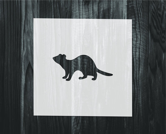 Ferret Stencil, Mylar reusable stencil, Stencil, FAST SHIPPING