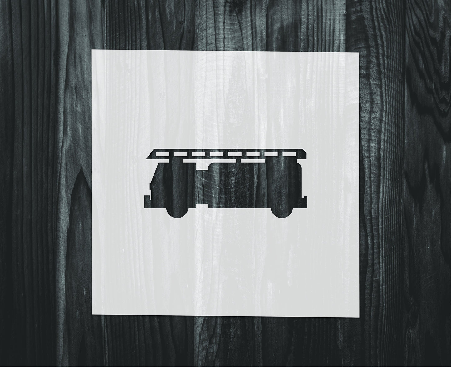 Firetruck Stencil, Mylar reusable stencil, Stencil, FAST SHIPPING