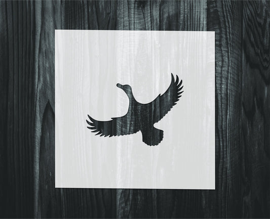 Flying Duck Stencil, Mylar reusable stencil, Stencil, FAST SHIPPING