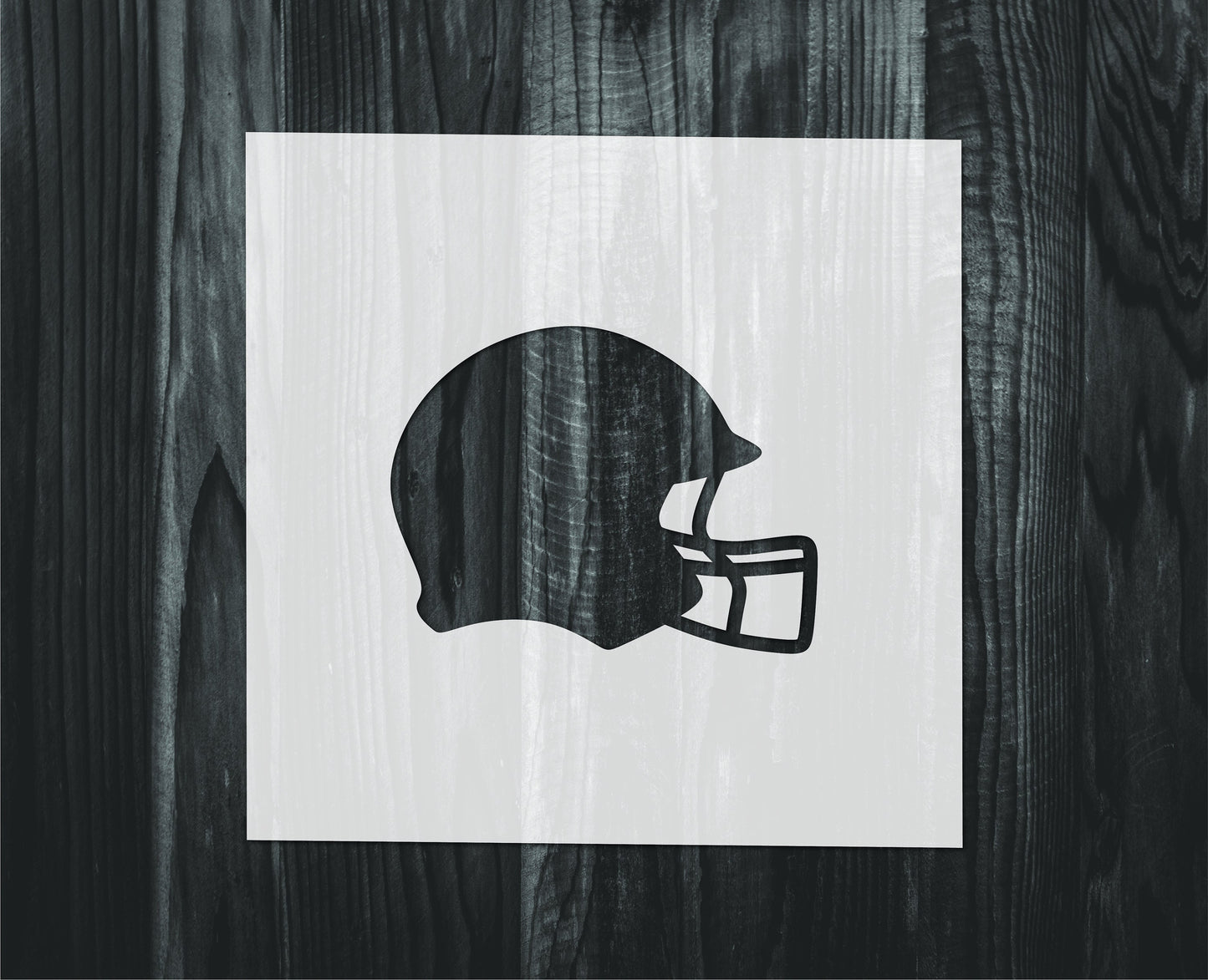 Football Helmet Stencil, Mylar reusable stencil, Stencil, FAST SHIPPING