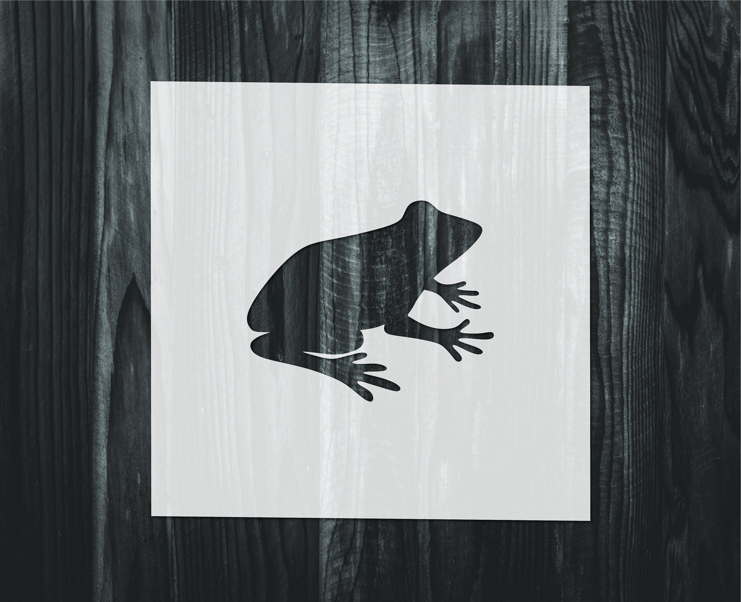 Frog Stencil, Mylar reusable stencil, Stencil, FAST SHIPPING