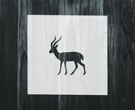 Gazelle Stencil, Mylar reusable stencil, Stencil, FAST SHIPPING