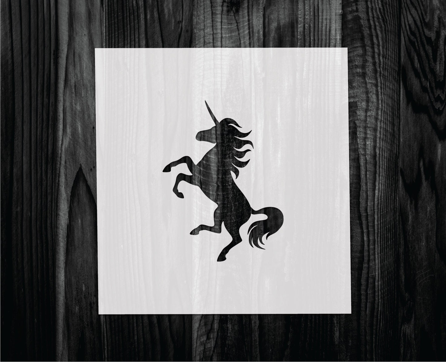 Unicorn Stencil, Mylar reusable stencil, Stencil, FAST SHIPPING