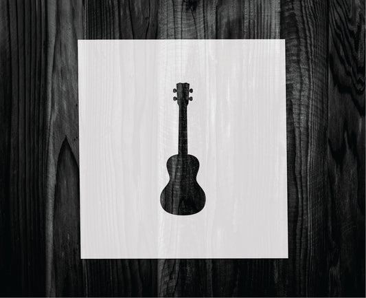 Ukulele Stencil, Mylar reusable stencil, Stencil, FAST SHIPPING