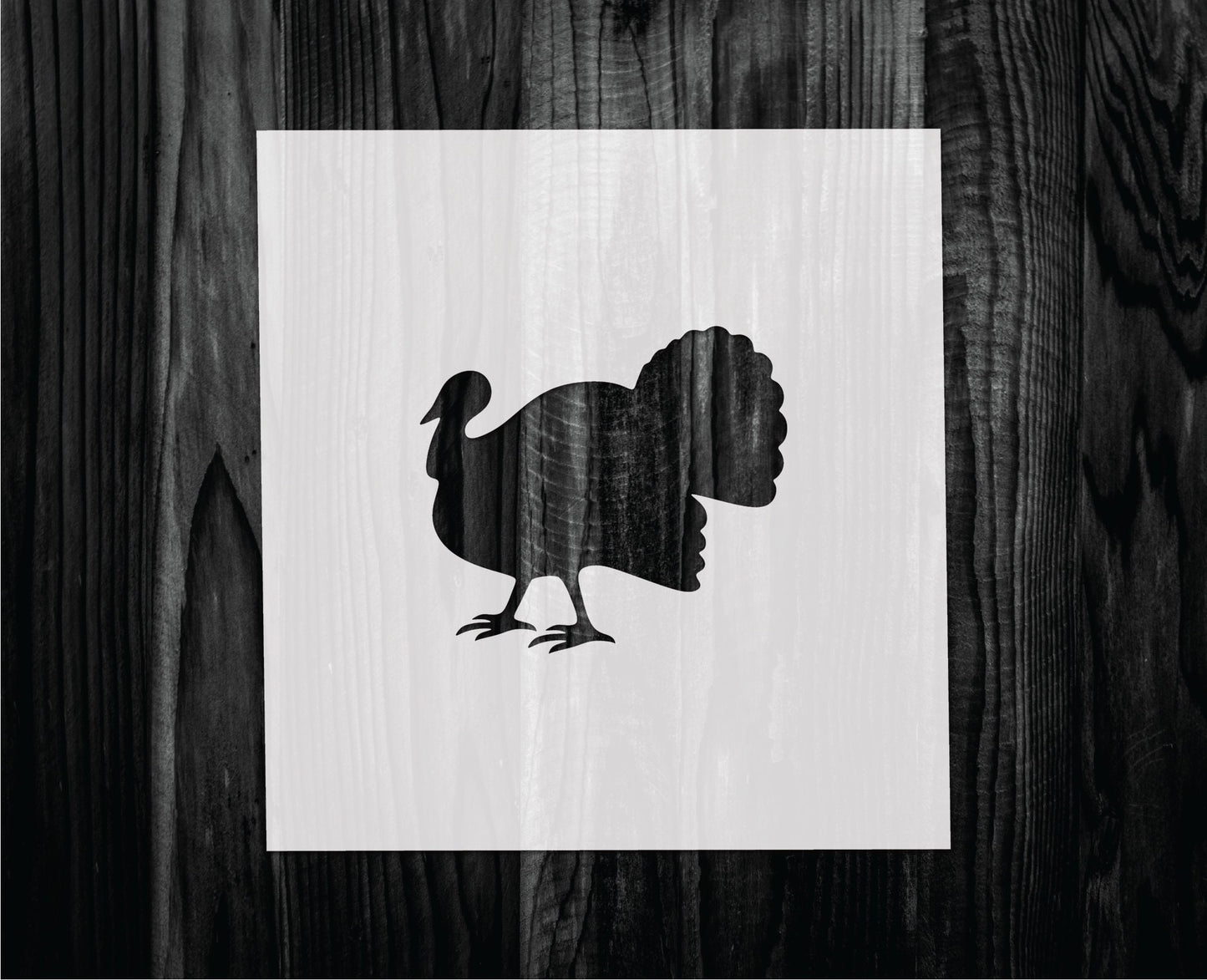 Turkey Stencil, Mylar reusable stencil, Stencil, FAST SHIPPING