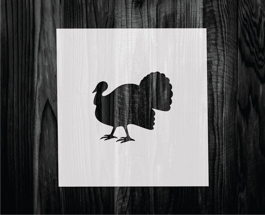 Turkey Stencil, Mylar reusable stencil, Stencil, FAST SHIPPING