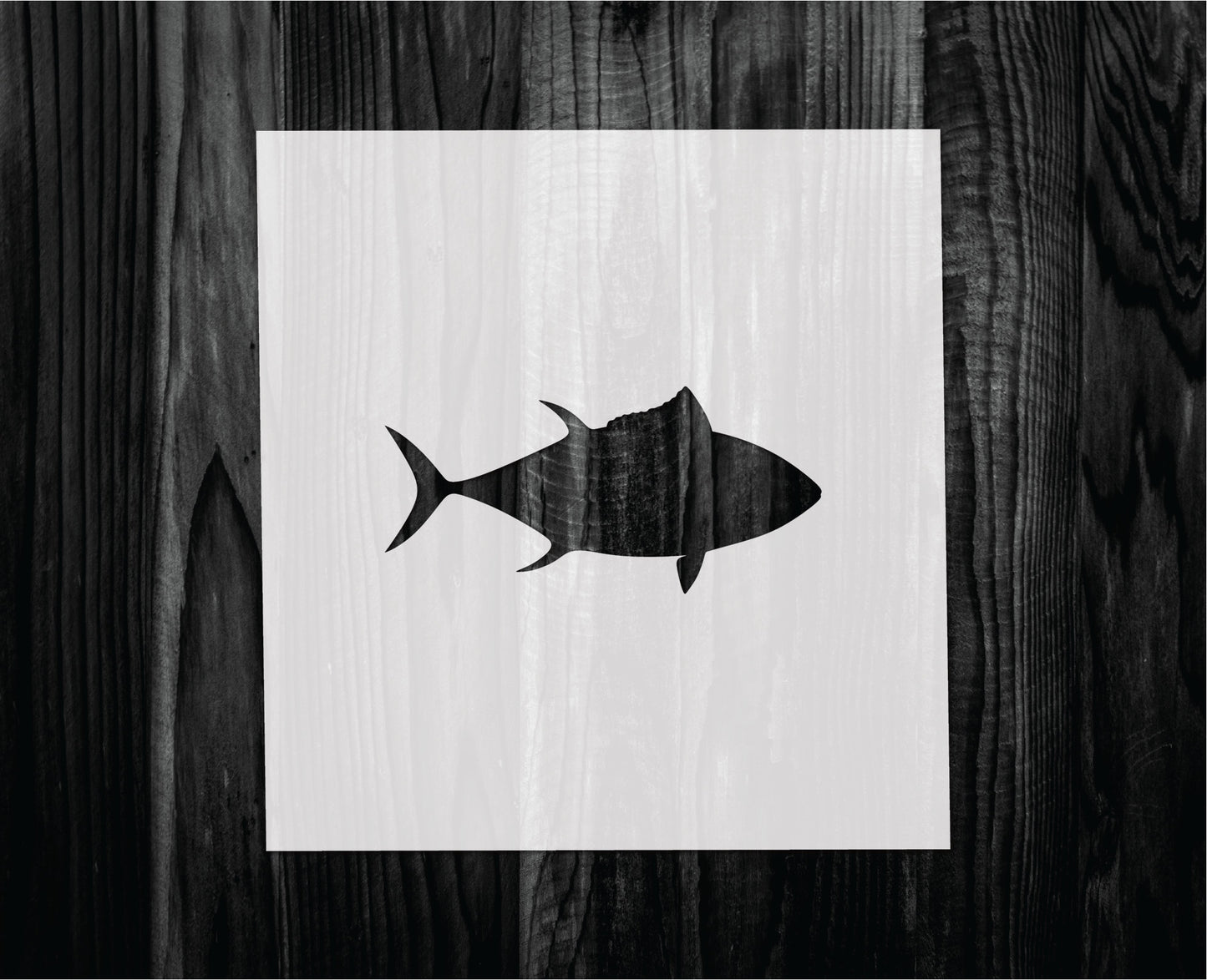 Tuna Stencil, Mylar reusable stencil, Stencil, FAST SHIPPING