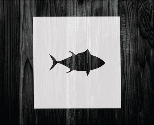 Tuna Stencil, Mylar reusable stencil, Stencil, FAST SHIPPING