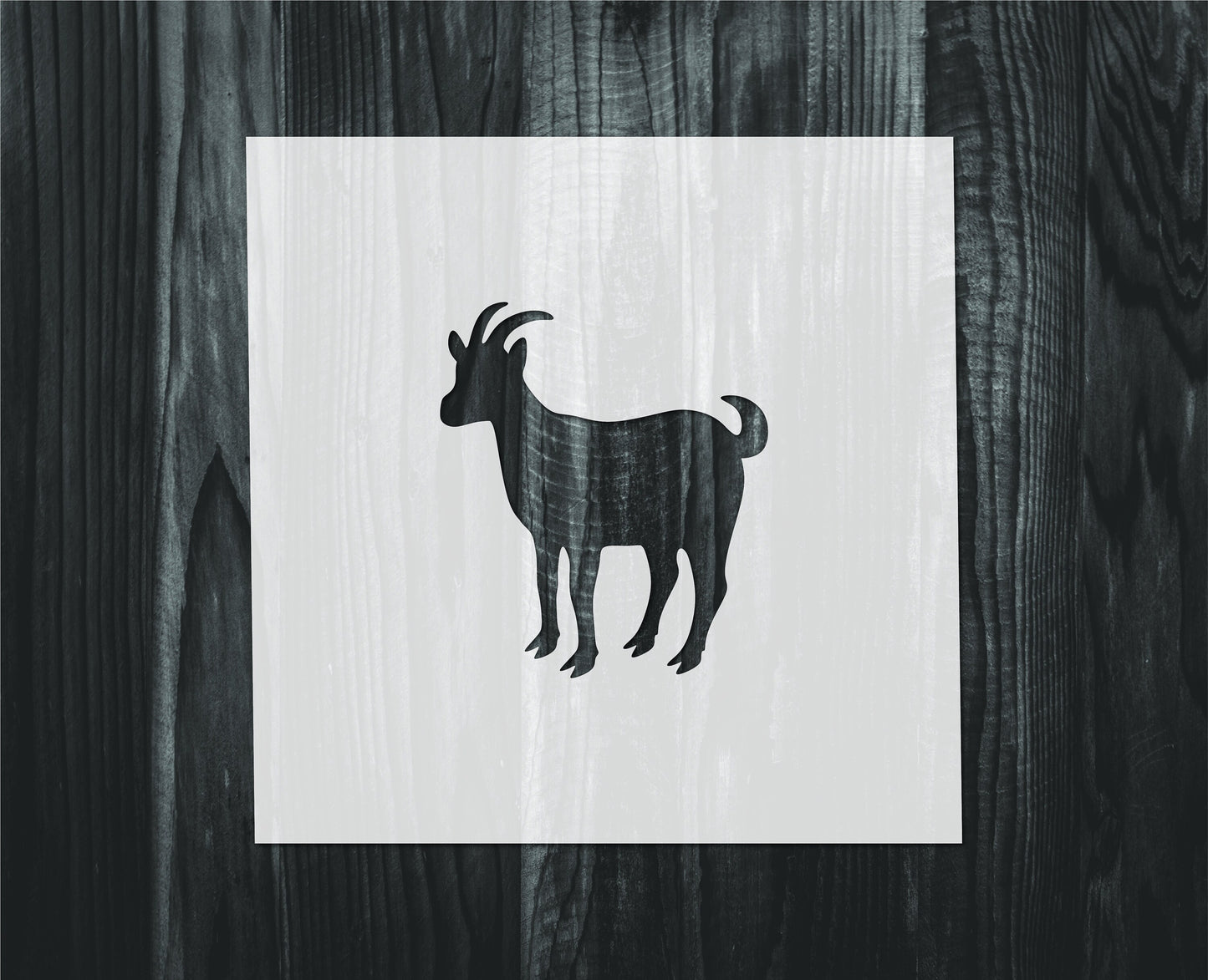 Goat Stencil, Mylar reusable stencil, Stencil, FAST SHIPPING