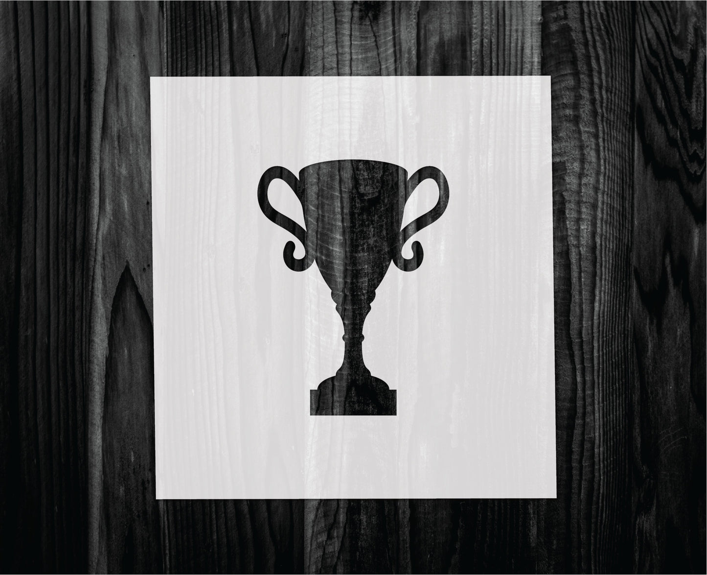 Trophy Stencil, Mylar reusable stencil, Stencil, FAST SHIPPING