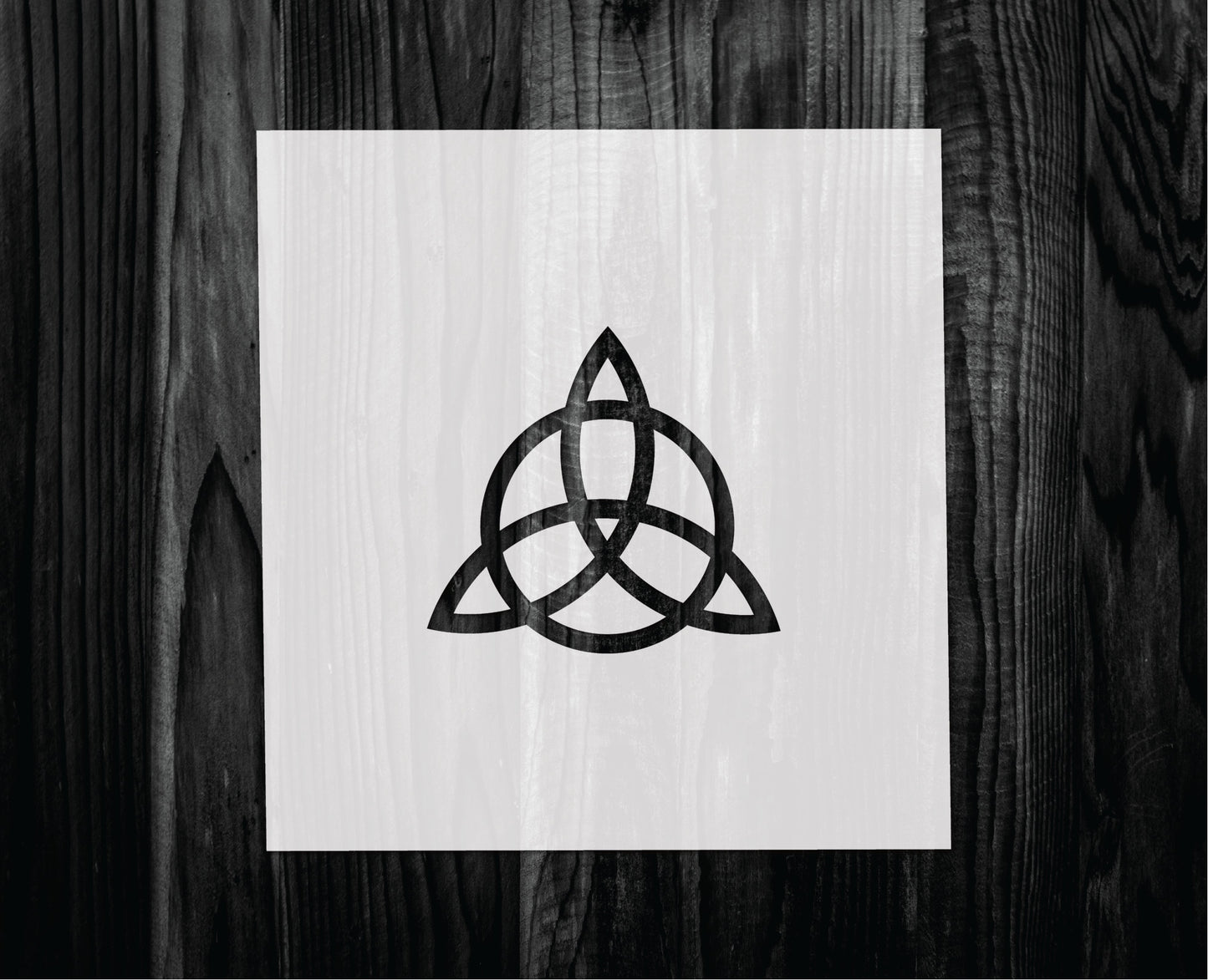 Triquetra Stencil, Mylar reusable stencil, Stencil, FAST SHIPPING