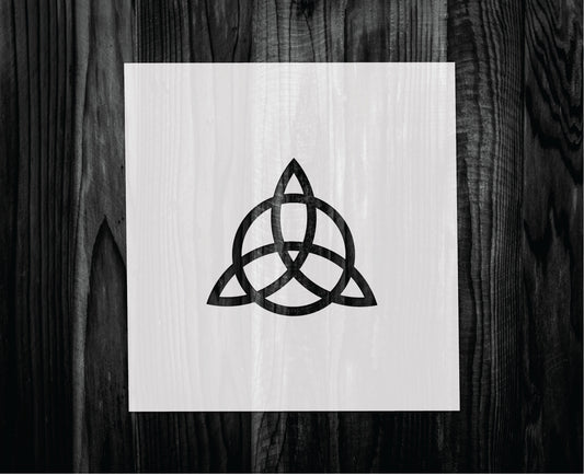 Triquetra Stencil, Mylar reusable stencil, Stencil, FAST SHIPPING