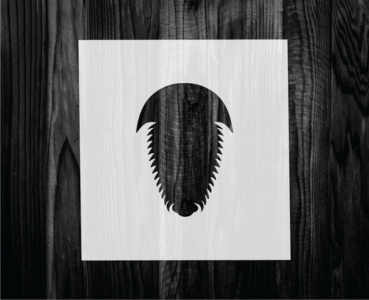 Trilobite Stencil, Mylar reusable stencil, Stencil, FAST SHIPPING