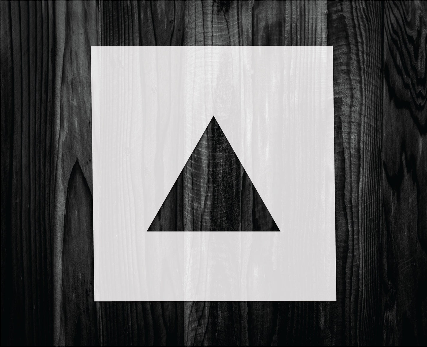 Triangle Stencil, Mylar reusable stencil, Stencil, FAST SHIPPING