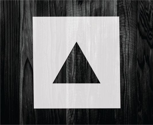 Triangle Stencil, Mylar reusable stencil, Stencil, FAST SHIPPING