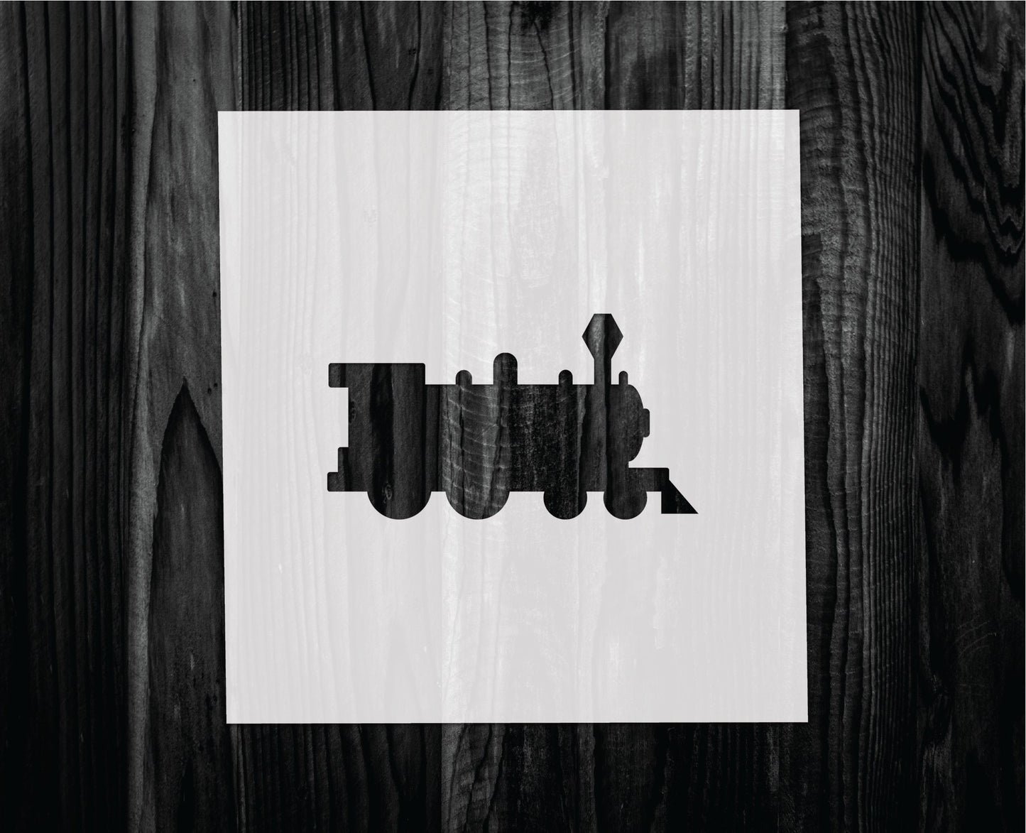 Train Stencil, Mylar reusable stencil, Stencil, FAST SHIPPING