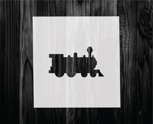 Train Stencil, Mylar reusable stencil, Stencil, FAST SHIPPING