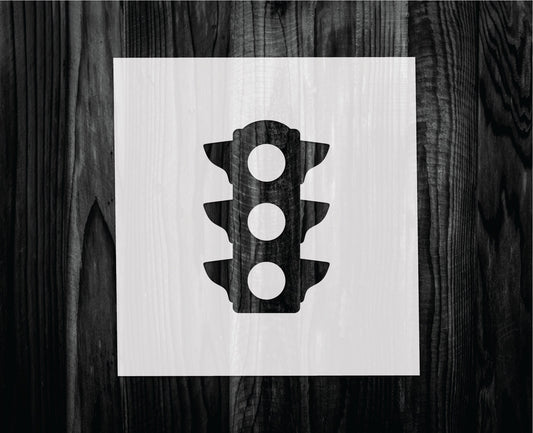 Traffic Light Stencil, Mylar reusable stencil, Stencil, FAST SHIPPING