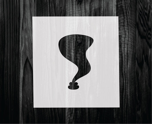 Tornado Stencil, Mylar reusable stencil, Stencil, FAST SHIPPING