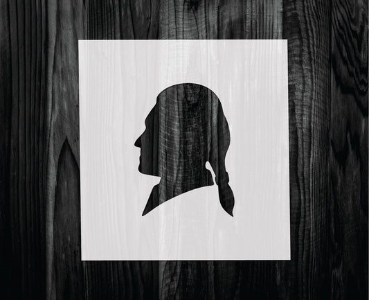 Thomas Jefferson Stencil, Mylar reusable stencil, Stencil, FAST SHIPPING