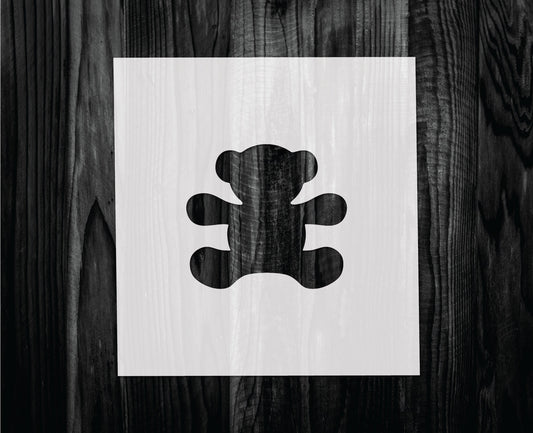 Teddy Bear Stencil, Mylar reusable stencil, Stencil, FAST SHIPPING