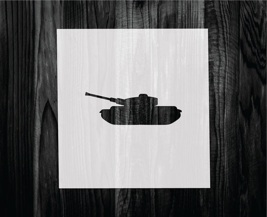 Tank Stencil, Mylar reusable stencil, Stencil, FAST SHIPPING