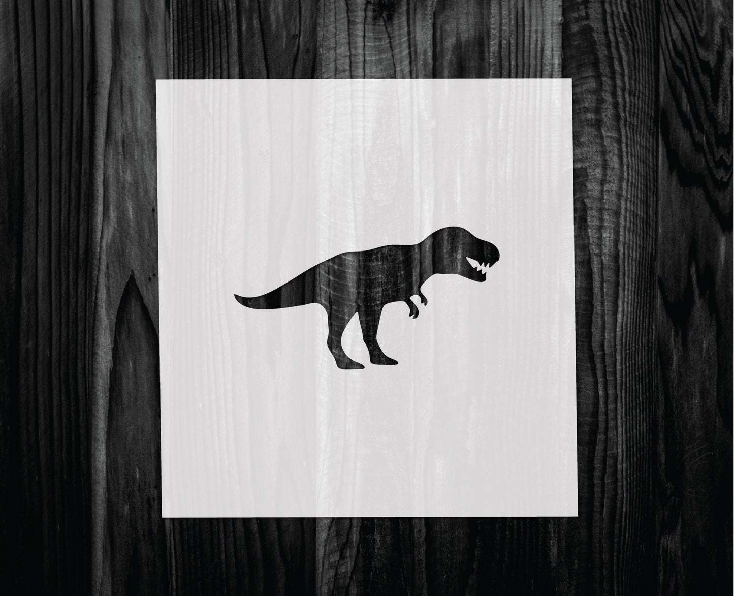 T Rex Stencil, Mylar reusable stencil, Stencil, FAST SHIPPING