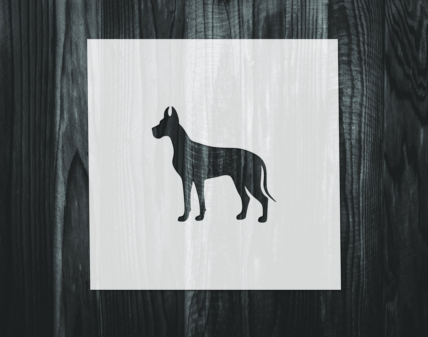 Great Dane Stencil, Mylar reusable stencil, Stencil, FAST SHIPPING