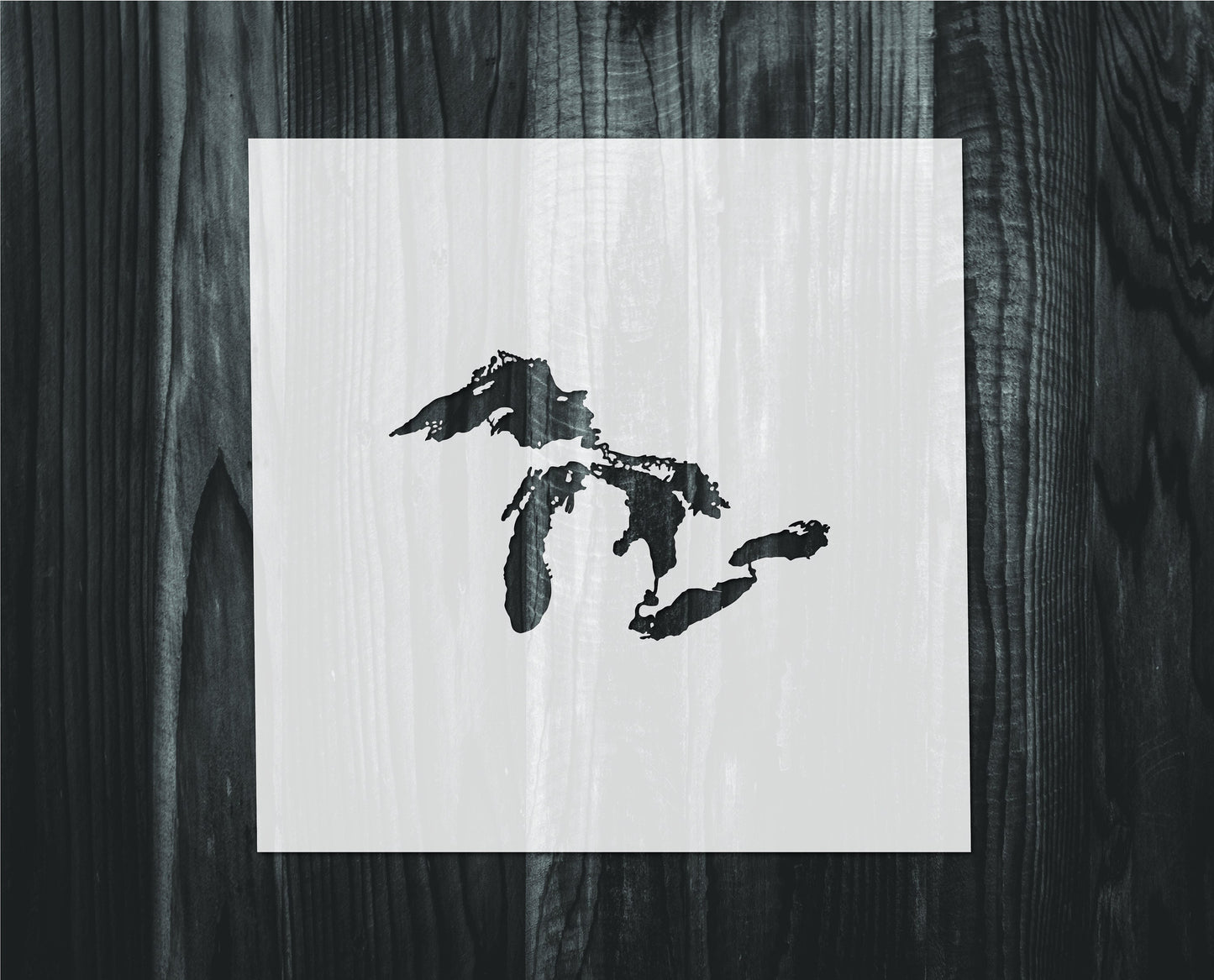 Great Lakes Stencil, Mylar reusable stencil, Stencil, FAST SHIPPING