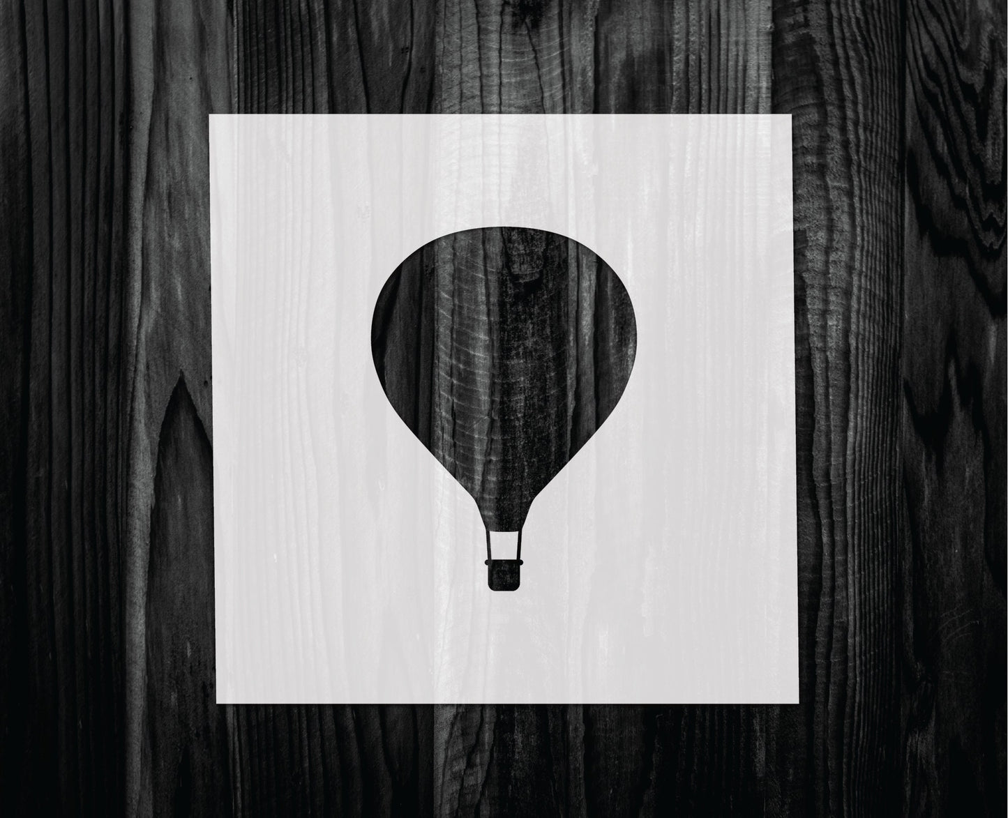 Hot Air Balloon Stencil, Mylar reusable stencil, Stencil, FAST SHIPPING