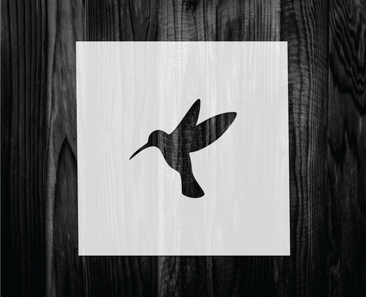 Hummingbird Stencil, Mylar reusable stencil, Stencil, FAST SHIPPING