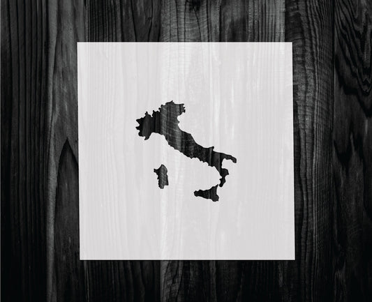 Italy Stencil, Mylar reusable stencil, Stencil, FAST SHIPPING