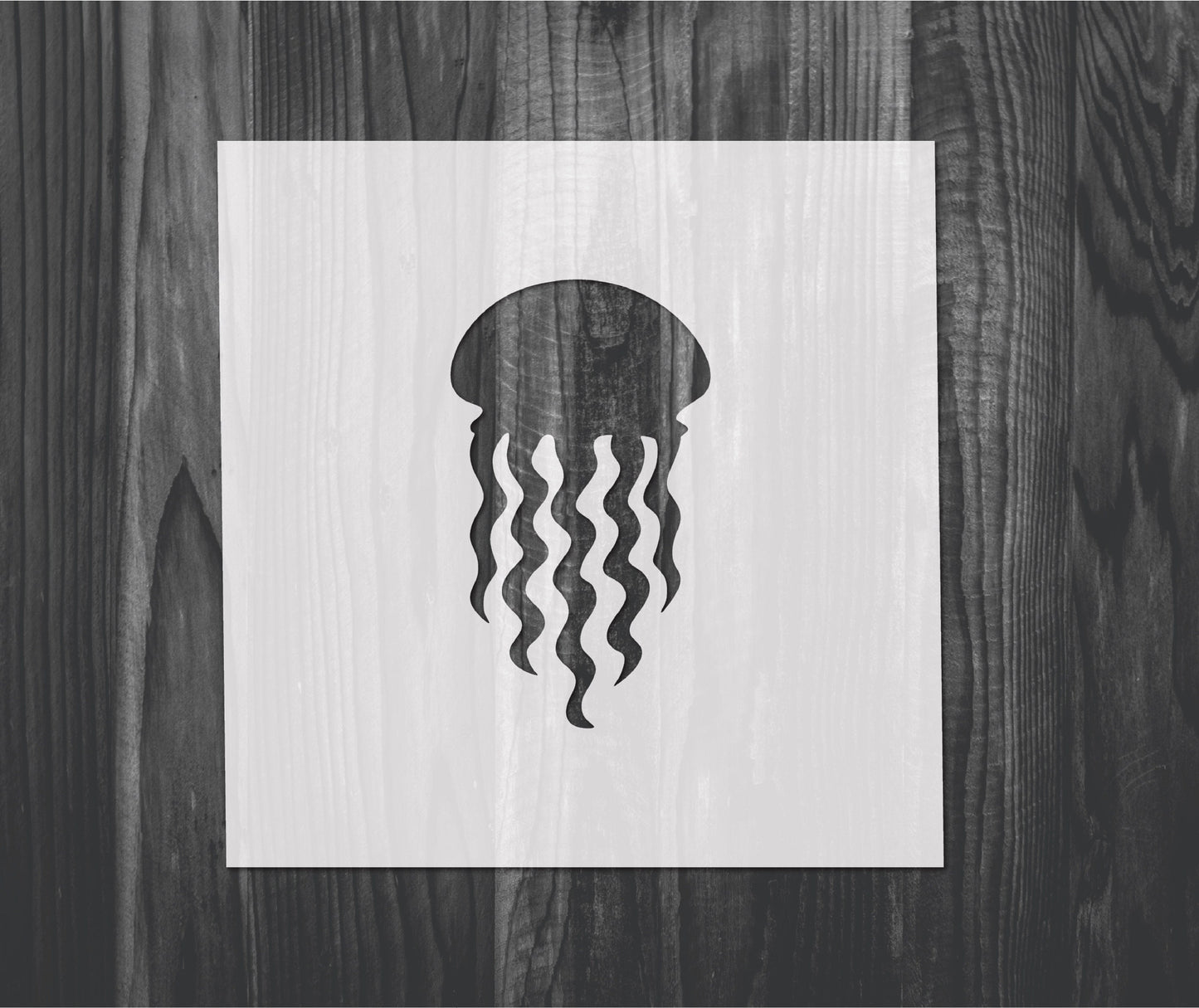 Jellyfish Stencil, Mylar reusable stencil, Stencil, FAST SHIPPING