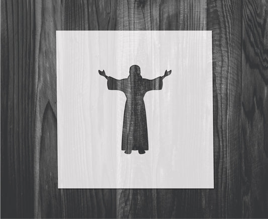 Jesus Stencil, Mylar reusable stencil, Stencil, FAST SHIPPING