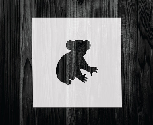 Koala Stencil, Mylar reusable stencil, Stencil, FAST SHIPPING