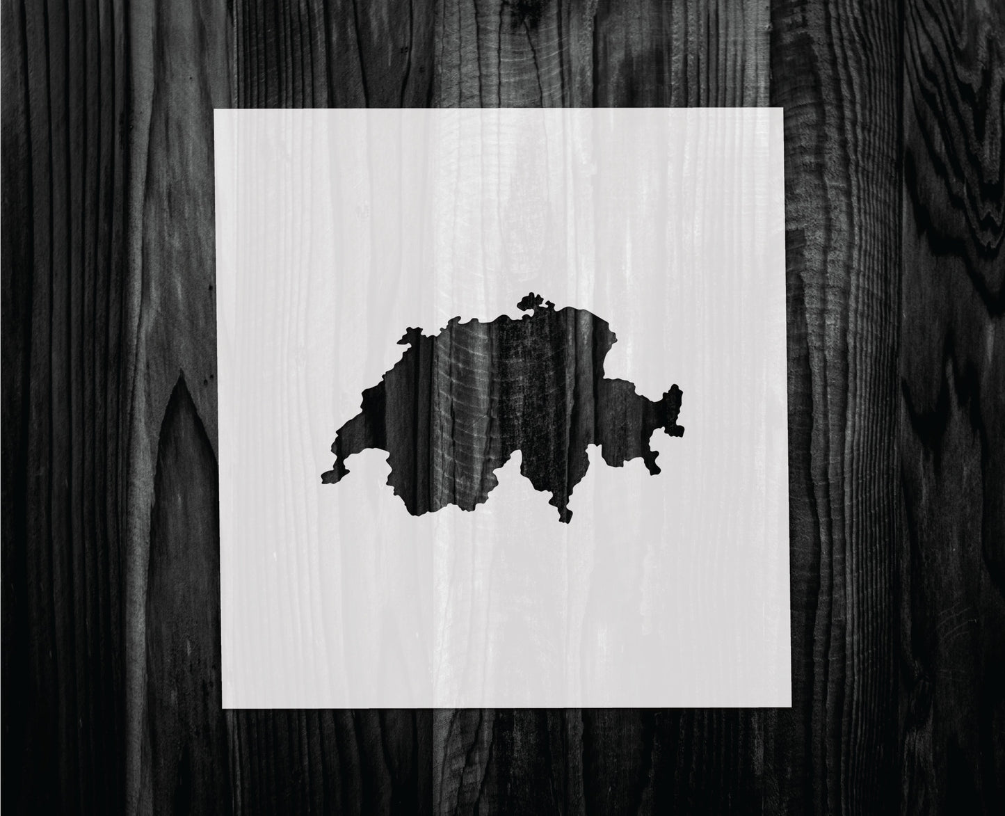Switzerland Stencil, Mylar reusable stencil, Stencil, FAST SHIPPING