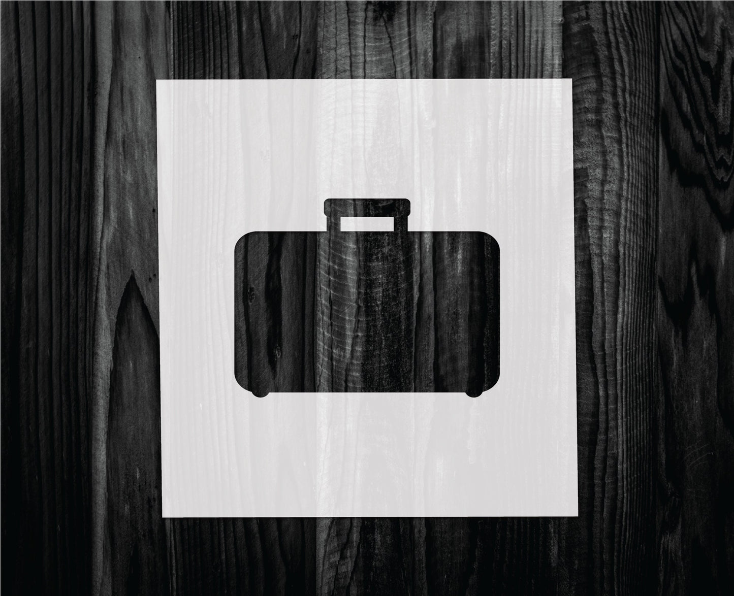Suitcase Stencil, Mylar reusable stencil, Stencil, FAST SHIPPING