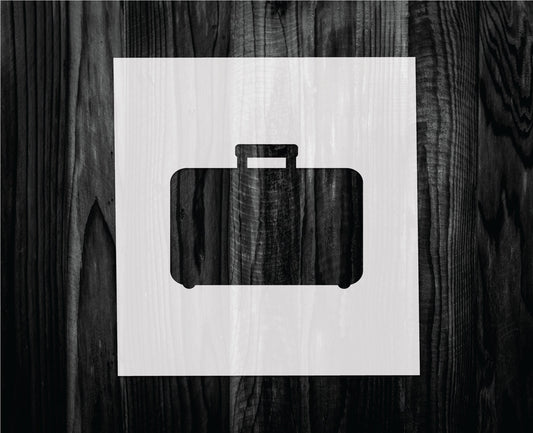Suitcase Stencil, Mylar reusable stencil, Stencil, FAST SHIPPING