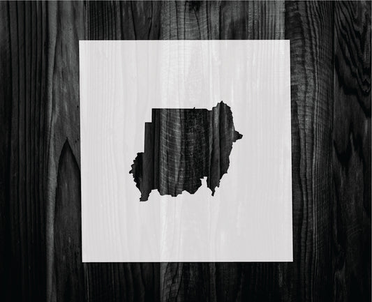 Sudan Stencil, Mylar reusable stencil, Stencil, FAST SHIPPING