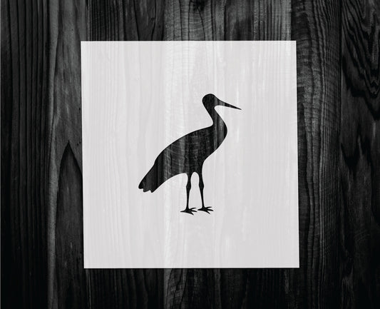 Stork Stencil, Mylar reusable stencil, Stencil, FAST SHIPPING