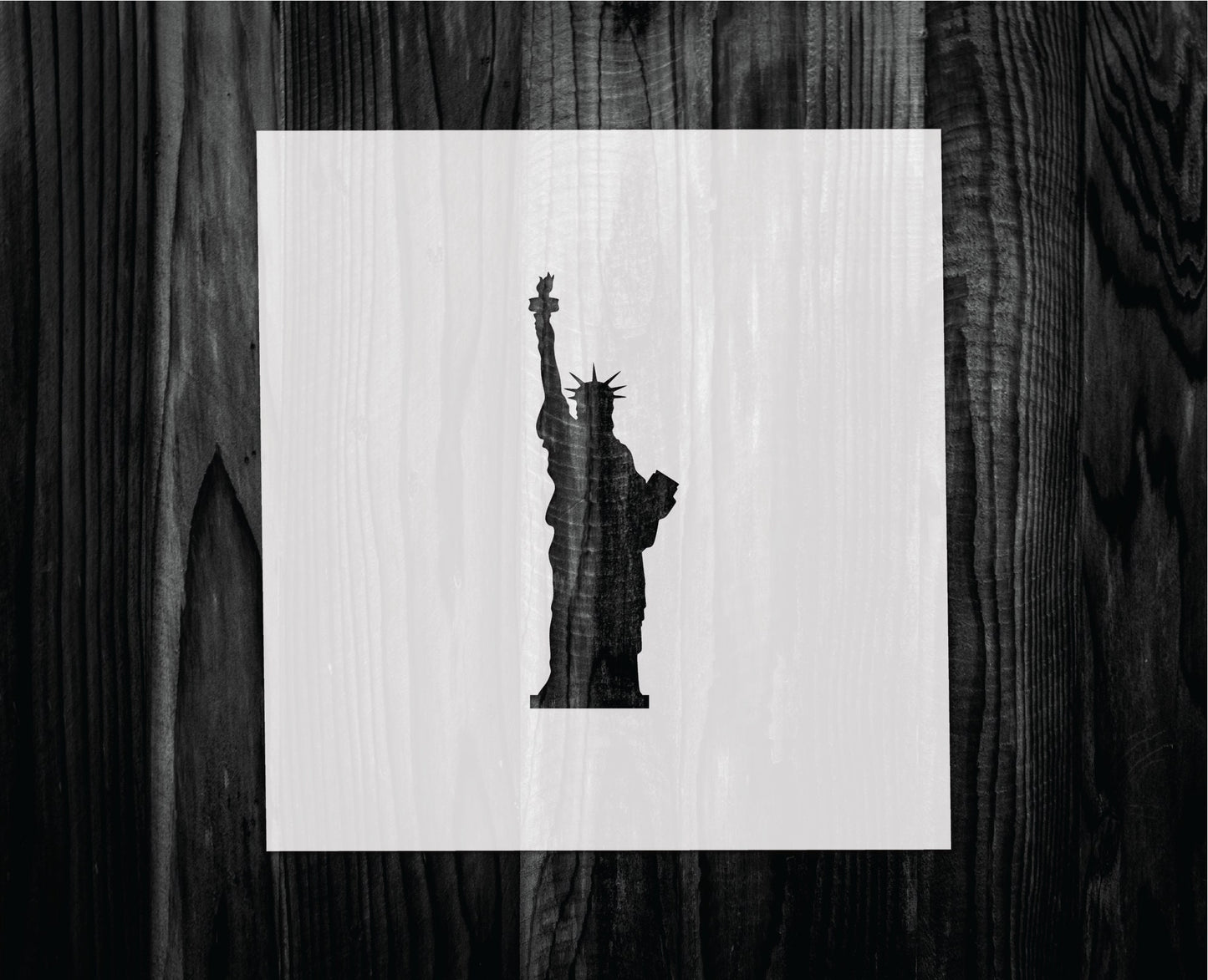 Statue of Liberty Stencil, Mylar reusable stencil, Stencil, FAST SHIPPING