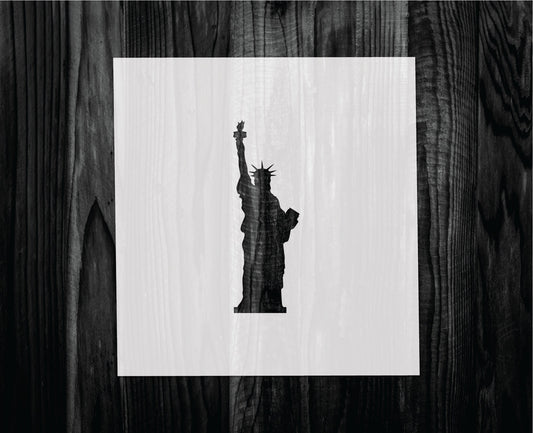 Statue of Liberty Stencil, Mylar reusable stencil, Stencil, FAST SHIPPING